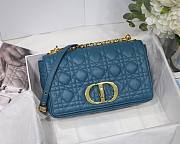 Dior Caro Medium Deep Sea Blue M8017 Size 25.5 x 15.5 x 8 cm - 1