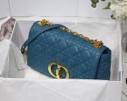 Dior Caro Medium Deep Sea Blue M8017 Size 25.5 x 15.5 x 8 cm - 6