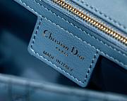 Dior Caro Medium Deep Sea Blue M8017 Size 25.5 x 15.5 x 8 cm - 5