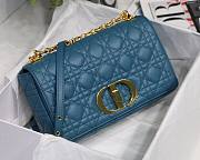 Dior Caro Medium Deep Sea Blue M8017 Size 25.5 x 15.5 x 8 cm - 4