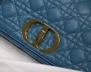 Dior Caro Medium Deep Sea Blue M8017 Size 25.5 x 15.5 x 8 cm - 2