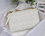 Dior Caro Medium White M8017 Size 25.5 x 15.5 x 8 cm - 2