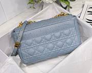 Dior Caro Medium Light Blue M8017 Size 25.5 x 15.5 x 8 cm - 6