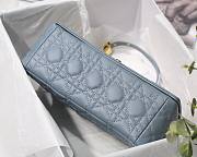 Dior Caro Medium Light Blue M8017 Size 25.5 x 15.5 x 8 cm - 5