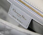 Dior Caro Medium Light Blue M8017 Size 25.5 x 15.5 x 8 cm - 4