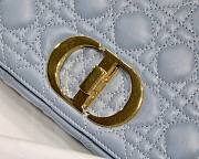 Dior Caro Medium Light Blue M8017 Size 25.5 x 15.5 x 8 cm - 2