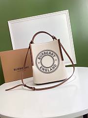 BURBERRY Canvas Bucket Bag Size 21 x 16.5 x 25 cm - 1