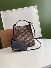 BURBERRY Style Cowhide Bucket Bag Size 21 x 16.5 x 25 cm - 1