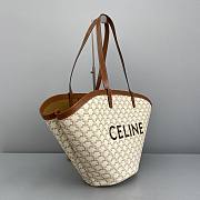 Celine Shopping Bag Old Flower White 60189 Size 67 x 30 x 19 cm - 4