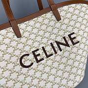 Celine Shopping Bag Old Flower White 60189 Size 67 x 30 x 19 cm - 3