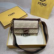 Fendi Baguette Canvas Color Embroidery Planting Grass 2020 Size 26 x 15 x 6 cm - 1