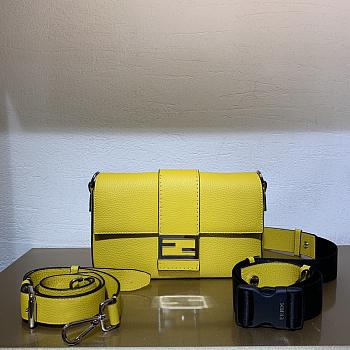 Fendi Yellow Men's Bugette Baguette Size 26 x 16 x 4 cm