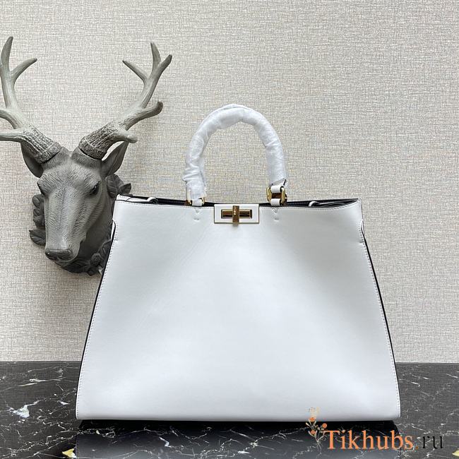 Fendi Peekaboo X-Tote Small Tote Bag White 2265 Size 41 x 11 x 29 cm - 1