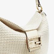 Fendi Small Croissant Cotton Handbag Size 29 x 22 x 3 cm - 2