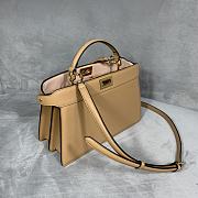 Fendi Peekaboo Iseeu Grow Grass Beige 88N323 Size 29 x 19 x 11.5 cm - 2