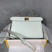 Fendi Peekaboo Iseeu Grow Grass White 88N323 Size 29 x 19 x 11.5 cm - 5