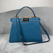 Fendi Peekaboo Iseeu Blue 88N325 Size 33 x 25 x 12 cm - 5