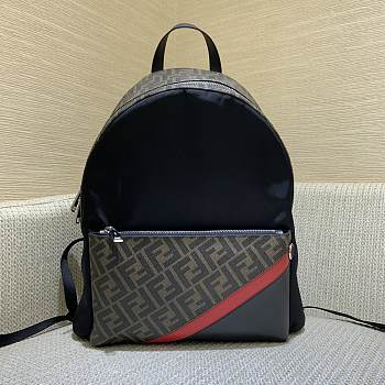 Fendi Full Logo Series Men's Backpack Size 33 x 14 x 35 cm