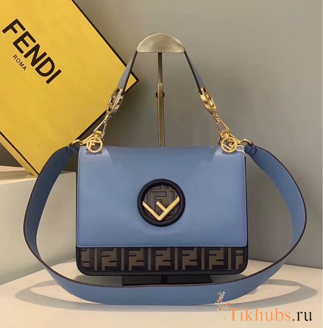 Fendi Cowhide Double F Printing 2820L Size 26 cm - 1