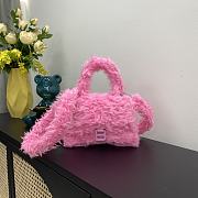 Balenciaga Hourglass Three-Dimensional Fur Pink  - 1