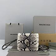 Balenciag B Bag Small Snake Pattern 92951 Size 18 x 14 x 10 cm - 1