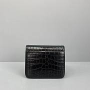 Balenciag B Bag Small Crocodile Black 92951 Size 18 x 14 x 10 cm - 5