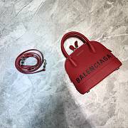 Parisian Balen Ville Shell Bag Small Red Size 18 x 8 x 16 cm - 5