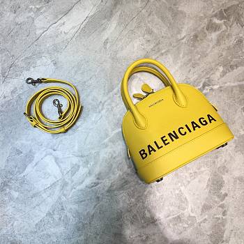 Parisian Balen Ville Shell Bag Small Yellow Size 18 x 8 x 16 cm