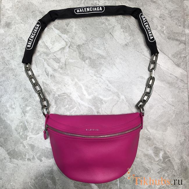 Balenciaga Half-Moon Waist Bag Pink Size 27 x 19 cm - 1