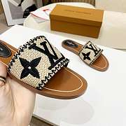 LV Slippers Raffia Black/Brown - 2