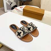 LV Slippers Raffia Black/Brown - 3