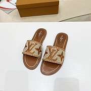 LV Slippers Raffia Black/Brown - 4