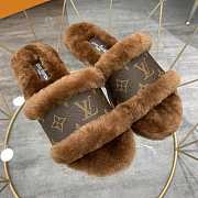 LV slippers with Fur - 3