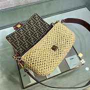 Fendi Baguette Woven Straw Bag Size 26 x 14 x 4 cm - 4