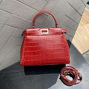 Fendi Peekaboo Mini Red Size 23 cm - 6