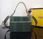 Fendi FF Logo Handbag Size 25 x 18 x 10 cm - 6