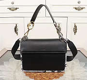 Fendi Kan Handbag Black 0592 Size 25 x 10 x 18 cm - 6