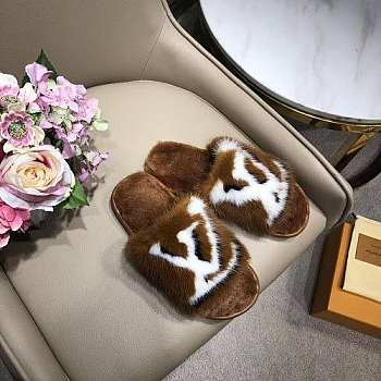 LV Slippers Brown 001