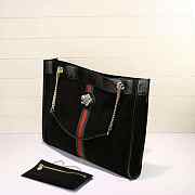 Gucci Rajah Large Suede Tote Black Size 45.5 x 34 x 4 cm - 6