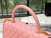 Chanel Coco Caviar Leather Handle Pink Size 29 x 20 x 13 cm - 5