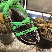 Balenciaga slippers black&green&orange - 5