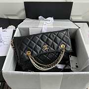 Chanel Shopping Bag Burgundy Black Size 34 x 26 x 5 cm - 1