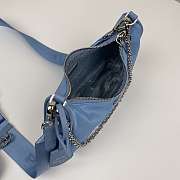 Prada Re-Edition 2005 Nylon Shoulder Bag Blue  - 4