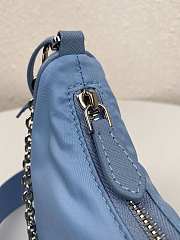 Prada Re-Edition 2005 Nylon Shoulder Bag Blue  - 2