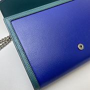 Gucci Dionysus Leather Mini Chain Bag Blue 401231 Size 20 x 13.5 x 3 cm - 2