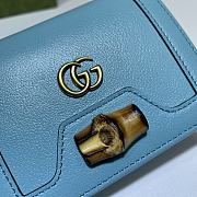 Gucci Ladies Card And Coin Box Blue 658244 Size 11 x 8 x 2.5 cm - 2