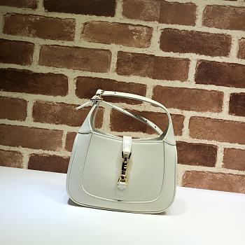 Gucci Blue Jackie 1961 Mini Cross Body Bag Rice White 637091 Size 19 x 13 x 3 cm