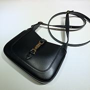 Gucci Blue Jackie 1961 Mini Cross Body Bag Black 637091 Size 19 x 13 x 3 cm - 5