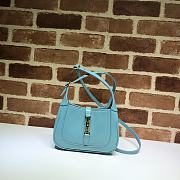 Gucci Blue Jackie 1961 Mini Cross Body Bag Light Blue 637091 Size 19 x 13 x 3 cm - 1