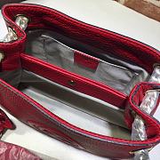 Gucci Soho Leather Chain Strap Shoulder Bag Red 387043 Size 25 x 18 x 10 cm - 3